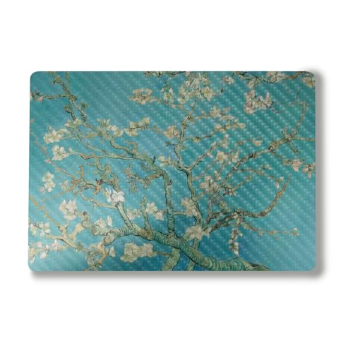 Image of Carbon Fiber Laptop Skin Compatible with Surface Laptop 7 15 inch (2024) - Almond Blossom - Premium 3M Vinyl Protective Wrap Decal Cover - Easy to Apply | Crafted in The USA by MightySkins