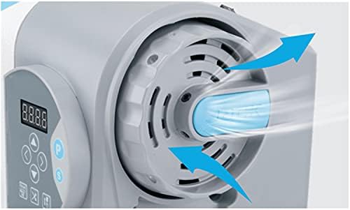 Diagram illustrating the cooling airflow within the sewing machine motor housing