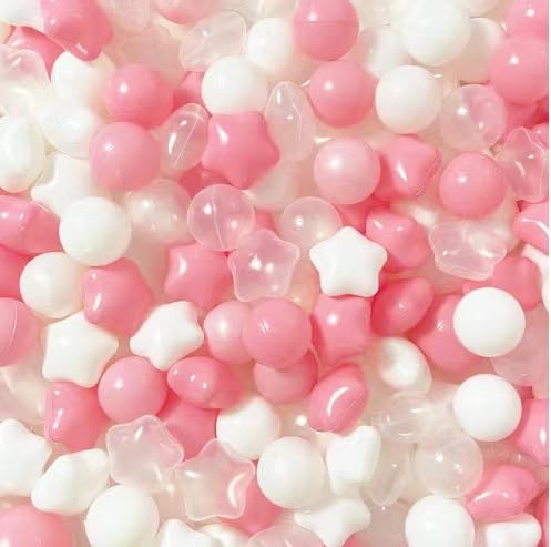 オーシャンボール遊び場、子供用室内用カラフルボール Tasydi ベビーバスおもちゃ、ベビーチューボール、無毒・無臭、マルチカラーで跳ねる、室内用 (5.5(50個),1)