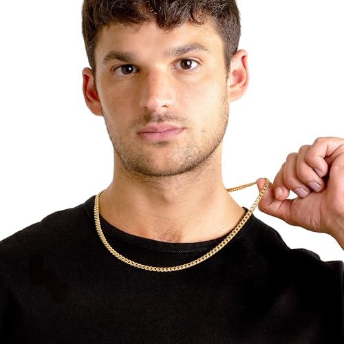 Invicta Jewelry Men's Curb Chain Stainless Steel Necklace (6mm-11.5mm) - 24"4