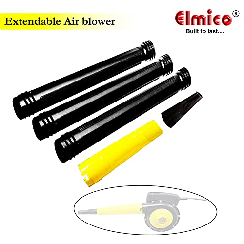 Image of Elmico 700W Guaranteed Motor Heavy Duty Electric Blower with /100% Copper armature /10FT Extension Wire 3 Extra Blower Pipe (Made in India) Dust Remover /Pc Cleaner /Electric Air Blower