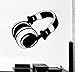 PMSMT Moderne Vinyl Aufkleber Kopfhörer Pop Rock Musik Wandaufkleber Wohnzimmer Kunst Kopfhörer Wohnkultur Aufkleber NY-261