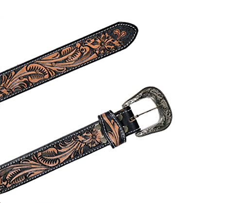 Western Beaded Genuine Leather Belt For Men and Women 30HQ1134