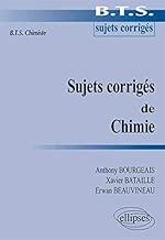 Download Sujets Corrigés de Chimie : BTS Chimiste PDF