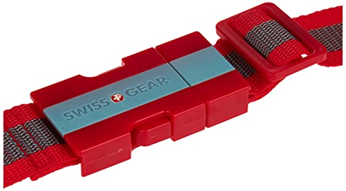 Swissgear Adjustable Luggage Strap With Snap-Lock Buckle - Fits Bags Up To 72-Inches, One Size, Red #TOP2