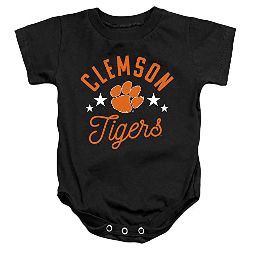 Clemson University Official Tigers Unisex Infant Snap Suit for Baby,Black, 6 Months