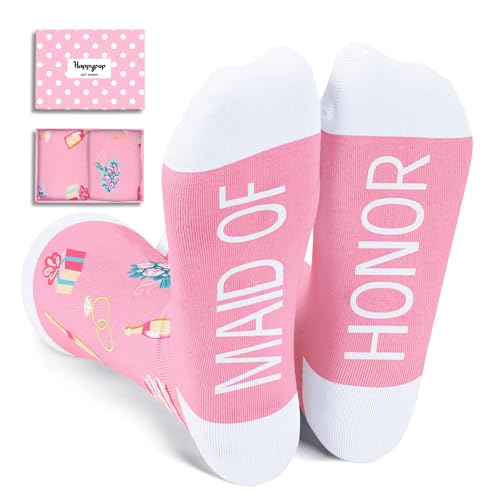 HAPPYPOP Wedding Socks Gifts - Bride, Bridesmaid, Mother of Groom & Bride