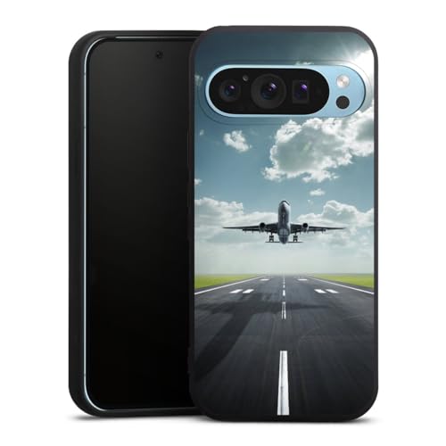 Coque Pixel 9 Pro antichoc silicone souple motif voyage contre les rayures