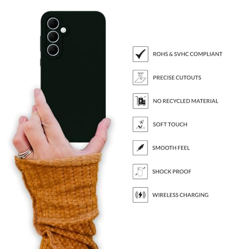 SPRIG Samsung Galaxy A35 SilkTone Case Green Dark Green - Image 5