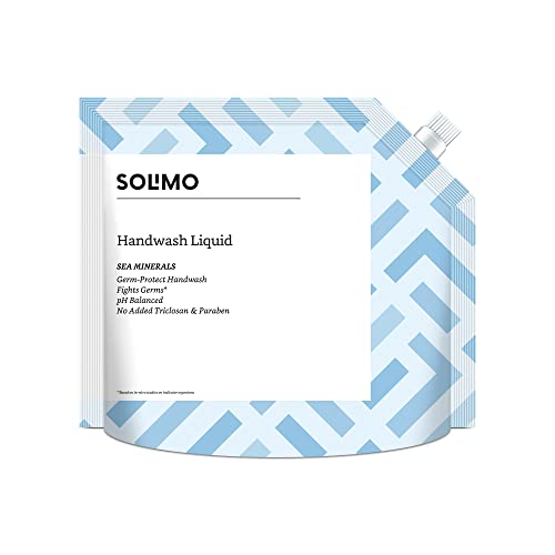 Image of Amazon Brand - Solimo Liquid Handwash Refill Pack, Sea Minerals, Germ Protect, ph-Balanced, 1500 ml