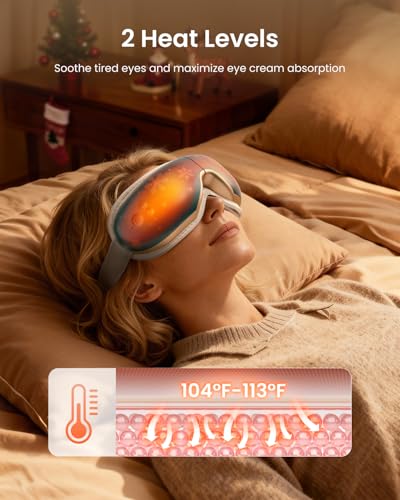 Image of RENPHO Eyeris 1 Eye Massager with Heat, Relaxing Birthday Gifts for Men Women, Smart Eye Mask for Dry Eyes Relax, Eye Strain