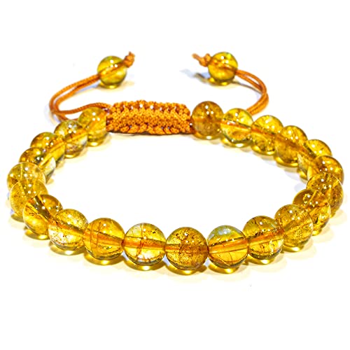 Citrine Bracelet – Healing Crystal Bracelet for Women, Men – Chic...