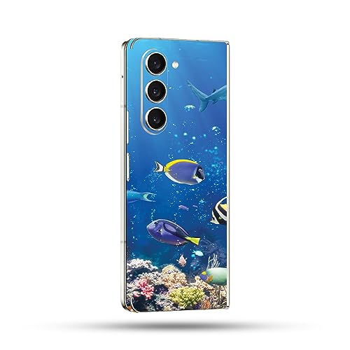 Image of MightySkins Skin Compatible with Samsung Galaxy Z Fold 5 Full Wrap - Reef Life | Protective, Durable, and Unique Vinyl Decal wrap Cover | Easy to Apply, Remove, and Change Styles | Made in The USA