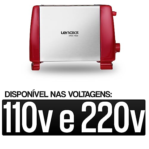 Torradeira Inox Red, 220v, Lenoxx