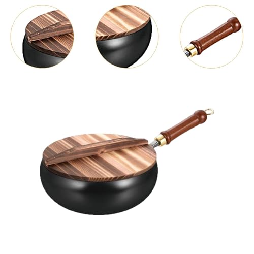 Wok para cocinar con tapa de 11 pulgadas miniatura 4