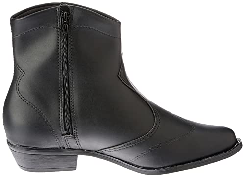 Bota Beira Rio Estilo Cowboy Napa Berlim Salto Baixo,Preto, 35