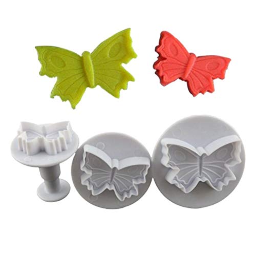 Image of Jamboree 47 Piece Fondant Cake Cookie Plunger Cutter Sugarcraft Flower Leaf Butterfly Heart Shape Decorating Mold DIY Tools