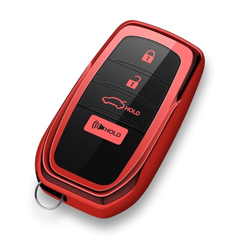 ZSPDACC for Toyota Key Fob Cover 2025 2026 2024 2023 Car Key Case Camry Corolla Crown Signia Grand Highlander Sequoia Tundra Venza Land Cruiser 4 Buttons