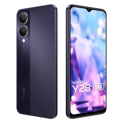 Image of vivo Y28 5G (Crystal Purple, 8GB RAM, 128GB Storage) Without Offers