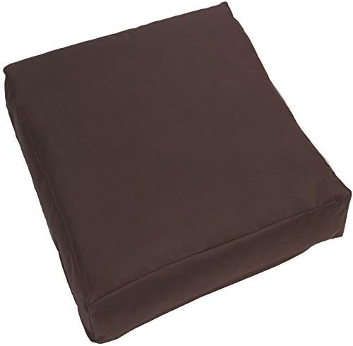 Jumbo Large Waterproof Water Resistant Outdoor Cushion Garden Patio Chair Seat Cover Pads Plush Padded Pillow (Chocolate Brown)