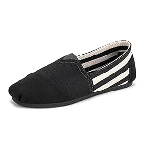 Women’s Knit Flat Shoes,Classic Casual Washable Shoes,Comfortable Walking Slip-On Ballerina Square Toe Shoes for Women