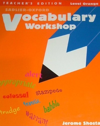Vocabulary Workshop, Teacher's Edition, Level Orange