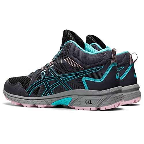 ASICS Tênis de Corrida Feminino Gel-Venture 8 Mid Top, Grafite Cinza/Menta Gelada, 5
