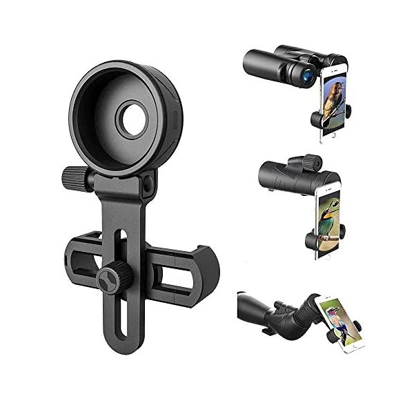 Zueyen Teleskop-Handy-Adapter, kompatibel mit Spektivferngläsern, Monokular, passend für fast alle Marken von…