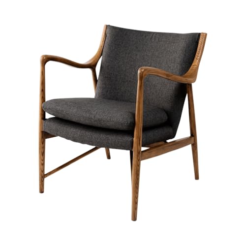 Adagio 1 Seater �A�[���`�F�A (1�l�|�� �`�F�A/Deep Gray) ������� �V�R�� �A���e�B�[�N ���[�\�t�@�[ �֎q (�Ђ��|�� �n�C�o�b�N) ���v���_�N�g