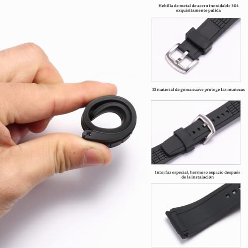 Pulsera de reloj impermeable de 26 mm en silicona para SPC007 4