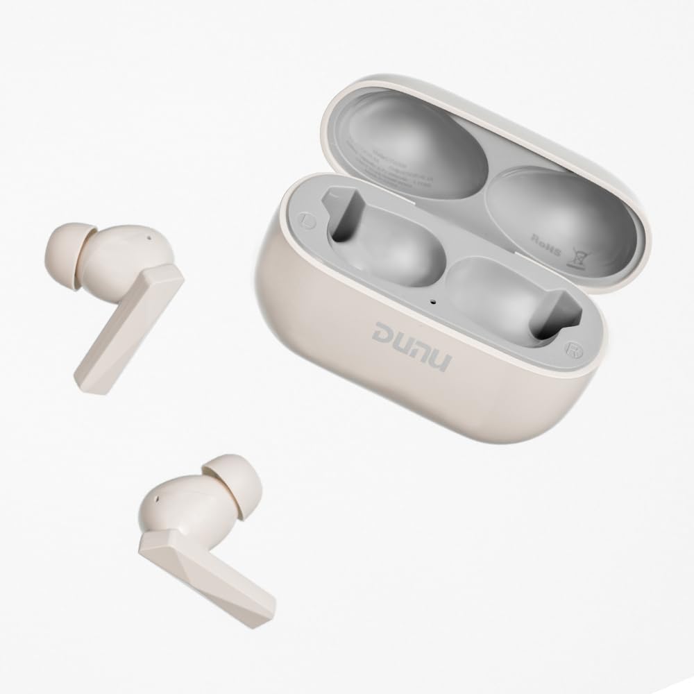 Fanmusic DUNU DTW 300 True Wireless Noise Cancellation Headphone TWS Bluetooth 5.4 50dB Wideband Active for Commuting, Working or Studying (Gray)