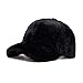 Produktbild wangtao Frauen Winter Baseball Cap Wolle Verdicken Warm Lässig Niedlich Elegante Mütze Solide Lässig Modesport Einstellbar/schwarz
