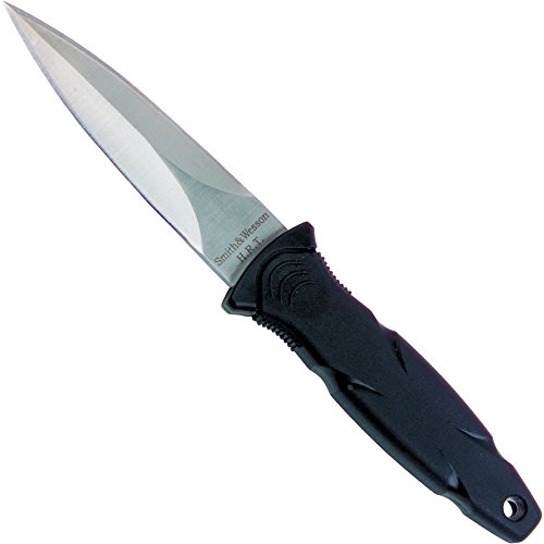 Smith & Wesson SWHRT3 7.5in High Carbon S.S. Full Tang Fixed Blade Knife with 3.5in False Edge Blade and TPR Handle for Outdoor, Tactical, Survival and EDC by Smith & Wesson - Used condition - US$14.66