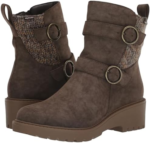 MUK LUKS Women's Finley Faith Fashion Boot, Coffee, 9 | Image 6