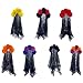 Festive Halloween Flower Headband With Elegant Black Veil Shawl For Party Fashion Headpieces Costume Headwear Mysterious Look