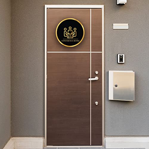 CVANU Circle CONFERENCE ROOM Acrylic Sign Board Self-Adhesive for Office, Cafe, Business, Malls Sign Board (Set of 2) c_108 CVANU Circle CONFERENCE ROOM Acrylic Sign Board Self-Adhesive for Office, Cafe, Business, Malls Sign Board (Set of 2) c_108