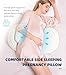 Oternal Pregnancy Pillow for Pregnant Women – Comfortable Maternity Pillow for Side Sleepers, Supports Back, Belly, HIPS, and Legs, with Removable & Adjustable Cover