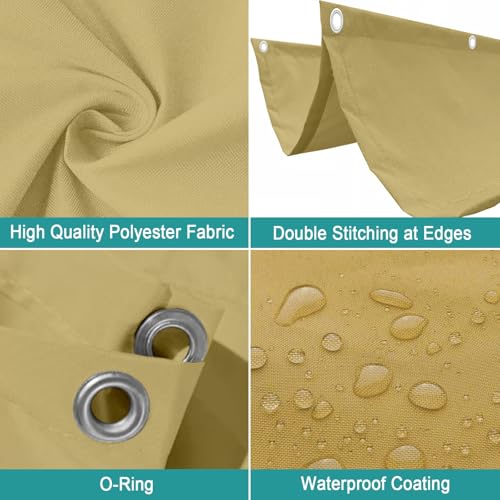 Voile ombrage imperméable contre la chaleur et la pluie - 4