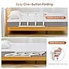 Ixdregan Sponda letto anziani, maniglia pieghevole per la guida del comodino, presa per la protezione della mano di sicurezza anticaduta per anziani, sponde letto anziani sbarra letto bambini 92x45cm
