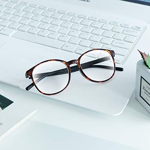 Image of VisionGlobal Blue Light Blocking Glasses, Lightweight Oval Frame, Computer Glasses for Gaming, Office, TV