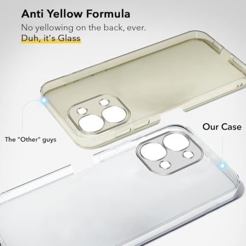 Image of Jkobi Lifetime Anti-Yellow Clear Back Case Cover for Vivo Y51 Pro 5G | Vivo T5x (Sleek Hard Crystal | Shockproof and Camera Protection)