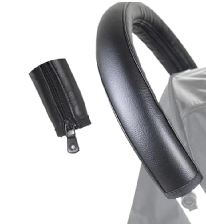Protège-mains Universel Pour Poussettes En Cuir PU Noir – Accessoire De Protection Haut De Gamme...
