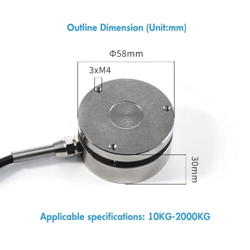 Capteur de cellule charge 0-2000kg pour test de force et pression de poids