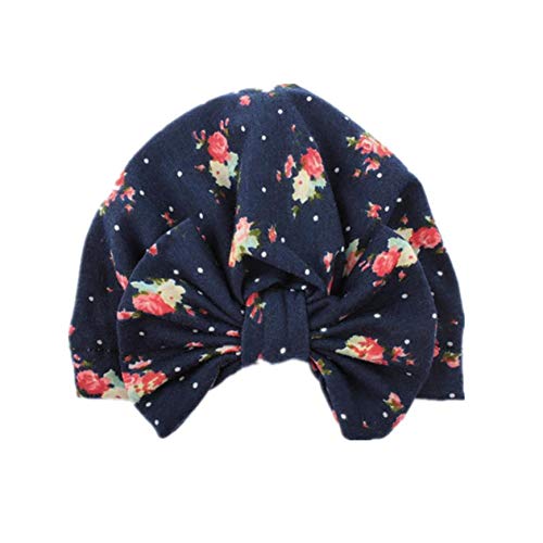 4 cappelli a turbante annodati per neonate, con