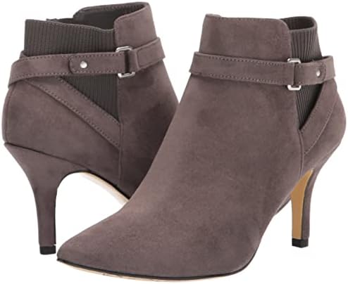 Bella Vita Women's Aileen Bootie Ankle Boot, Grey Super Suede/Stretch, 7 Narrow | Image 6