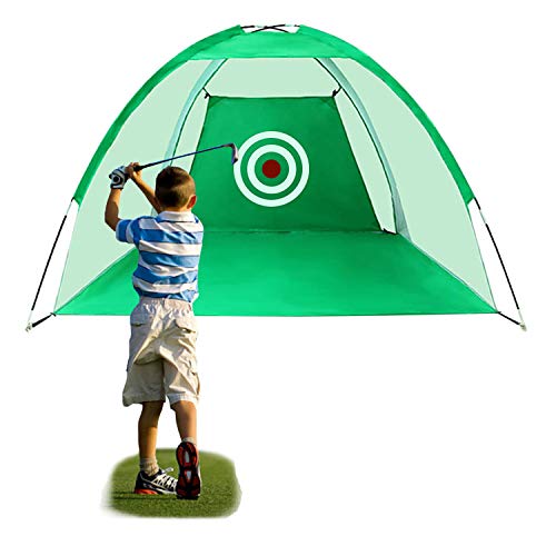 FUNME Golf Hitting Net with Target Sheet Golfing Portable Training Aids Driving Range
