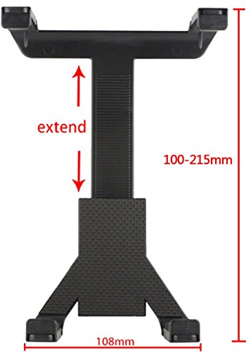 iMounTEK Suction Cup Tablet Car Mount Holder(Expanding 7-10.1 Inches for Larger Tablets/GPS/DVD Players, Including iPad/Samsung Galaxy Tabs/Asus Transformer/etc, Universal Fit) - Black