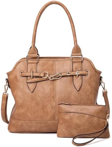 Women Tote Bag Handbags PU Leather Fashion Hobo Shoulder Bags wit...