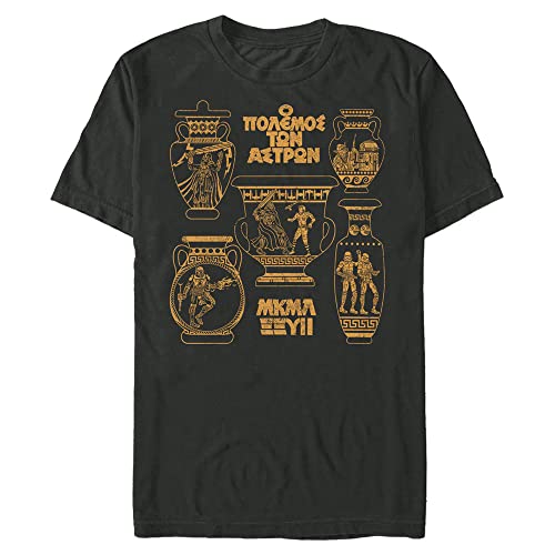 T-Shirt Star Wars Poterie Ancienne Noir 4XL en Coton Haut de Gamme Tall