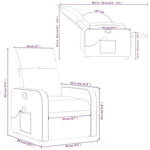 Fauteuil de massage contre le mal de dos avec repose-pieds confortable